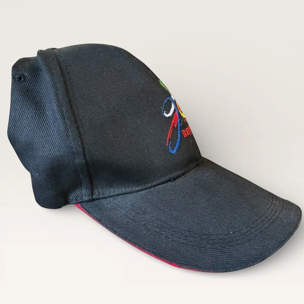 Beijing 2008 Olympics Games Hat Black OSFM Strapback Baseball Cap Souvenir Sport